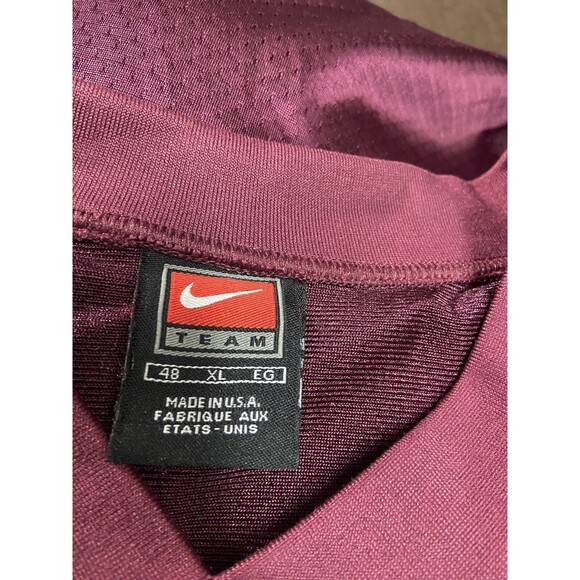 Nike Team Jersey Mens XL Burgundy Red Short Sleeved Vented Swoosh The Big East - Picture 3 of 11